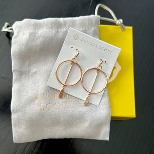 Kendra Scott Nalani Open Frame Earrings Rose Gold